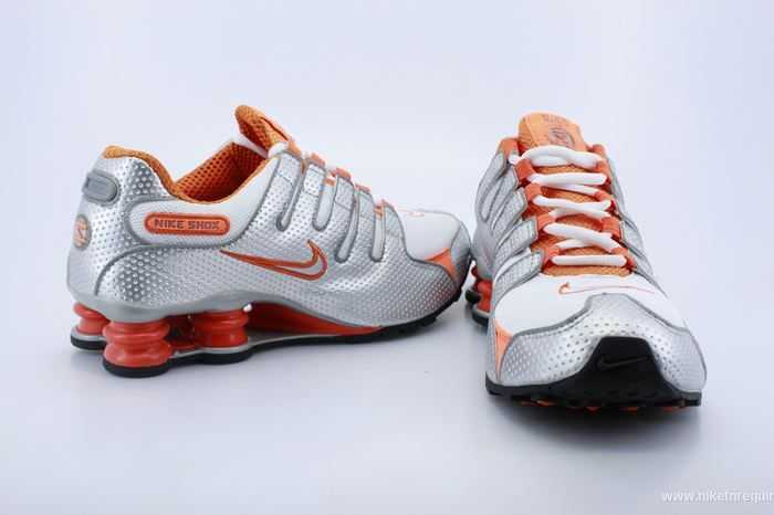 Orange Et Argentee Nike Shox Nz